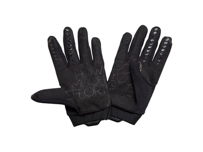 100% Geomatic Gloves - Black/Charcoal Full Finger Mens Medium