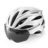 ROCKBROS Trail Helmet with Magnetic Goggles, Ionic+? Technology, and Adjustable Fit
