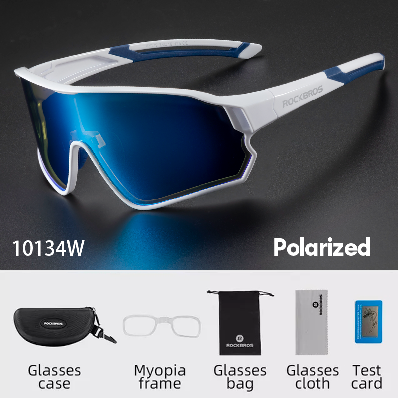 ROCKBROS Polarised Full Lens Sunglasses Cycling Bicycle Glasses Outdoor Sports Eyewear UV400