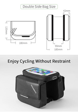 ROCKBROS 6.0" Bike Phone Holder Bag - Durable, Touchscreen, Large Capacity