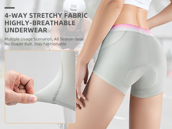 Women’s Bike Shorts Cycling Underwear 4D Padded