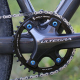 110 BCD Asymmetric 4-Bolt Chainrings for Shimano Cranks