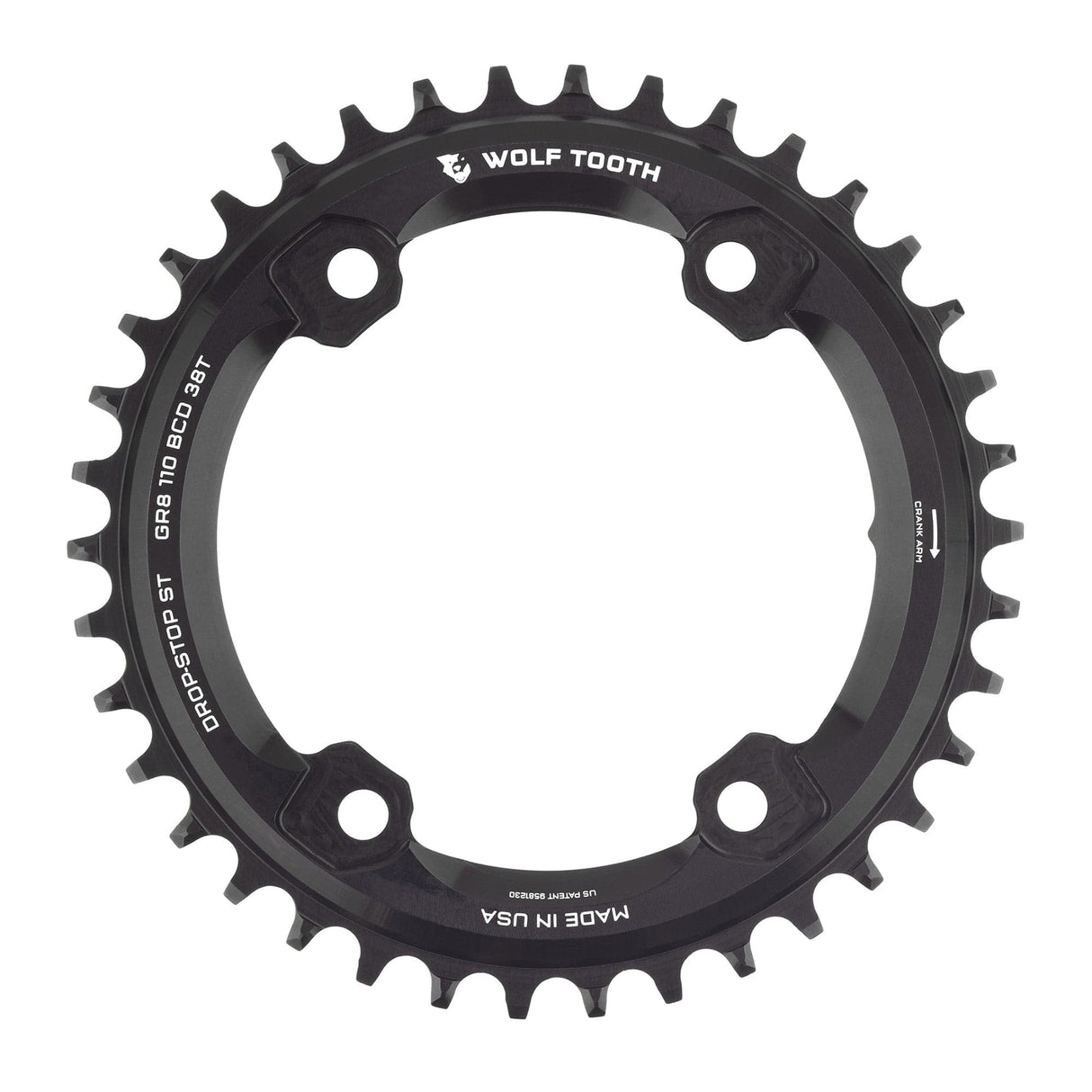 110 BCD Asymmetric 4-Bolt Chainrings for Shimano GRX Cranks