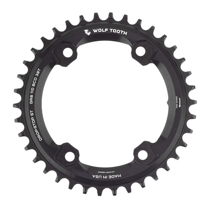 110 BCD Asymmetric 4-Bolt Chainrings for Shimano GRX Cranks