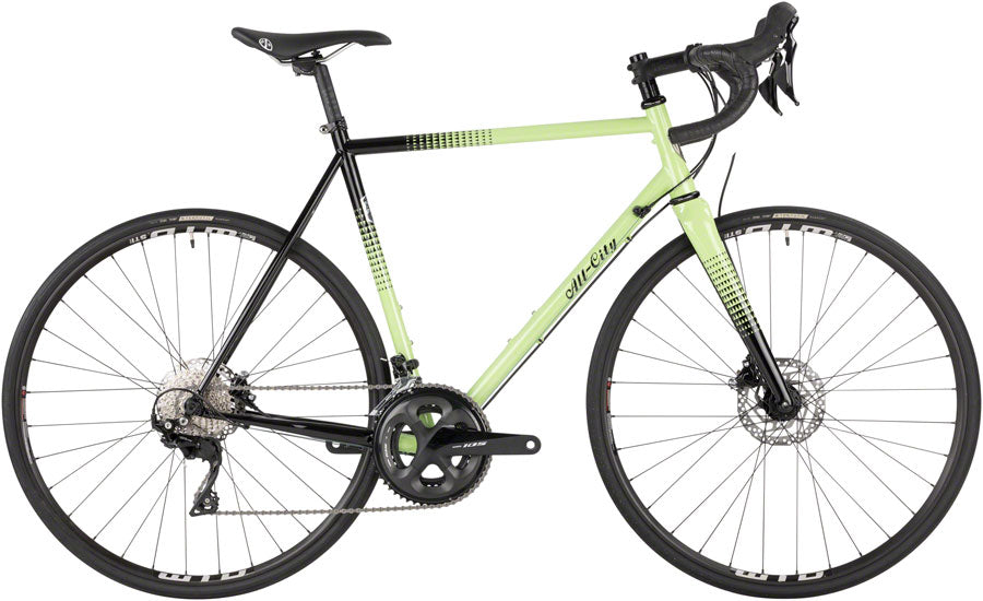All-City Zig Zag Bike - 700c Steel 105 Honeydew Bling 49cm