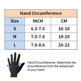 Cycling Gloves Full Finger with Gel Padded Shock Absorbing, Touch Screen Anti Slip