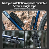 ROCKBROS MTB Road Bike Lock Key Folding Lock E-Bike Motorcycle Steel Lock Portable Antirust Anti-theft
