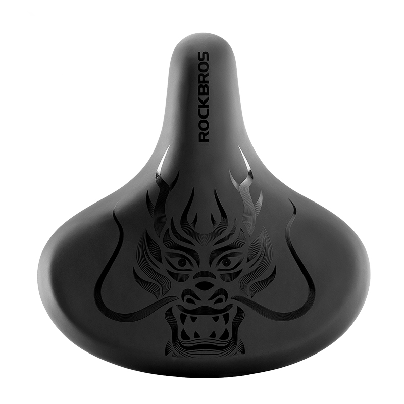 ROCKBROS Comfort Shock Absorption Bike Saddle Soft Wide Seat for Men Women