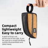 ROCKBROS Bicycle Top Tube Bag Bike Front Frame Bag Waterproof Nylon Pouch Pack 0.9L