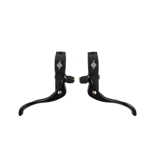 Origin8 Cross Top Mount Levers Black Pair 2 Finger Short Pull 26.0