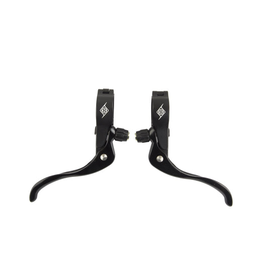 Origin8 Cross Top Mount Levers Black Pair 2 Finger Short Pull 24.0