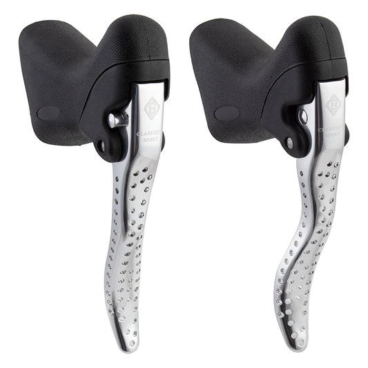 Origin8 Classique Sport Road Levers Black/Silver Pair