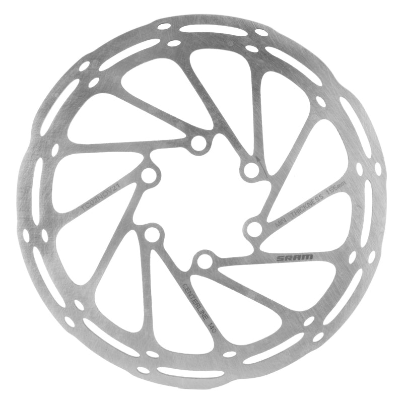 SRAM CenterLine Disc Brake Rotor - 140mm 6-Bolt 1.85mm
