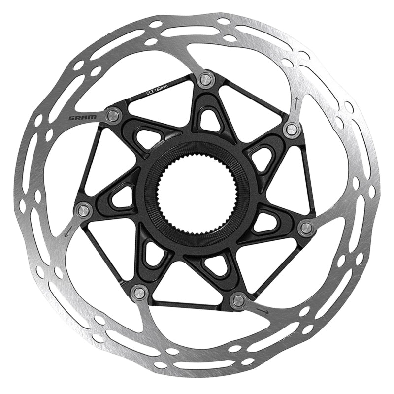 SRAM CenterLine X Disc Brake Rotor - 140mm Center Lock Silver/Black