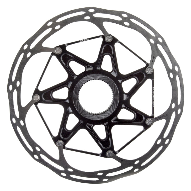 SRAM CenterLine X Disc Brake Rotor - 180mm Center Lock Silver/Black