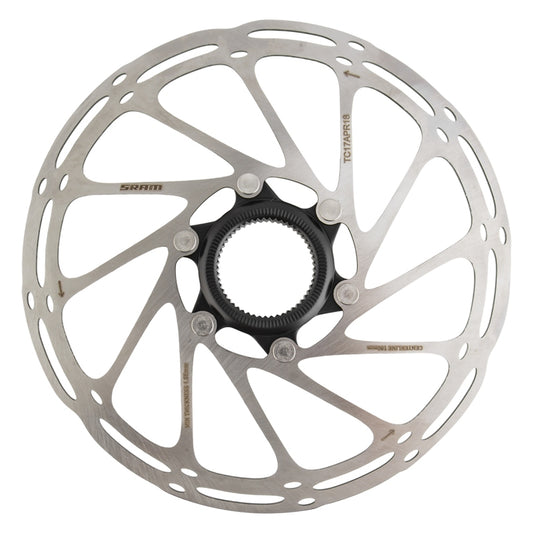 SRAM CenterLine Disc Brake Rotor - 180mm Center Lock Silver