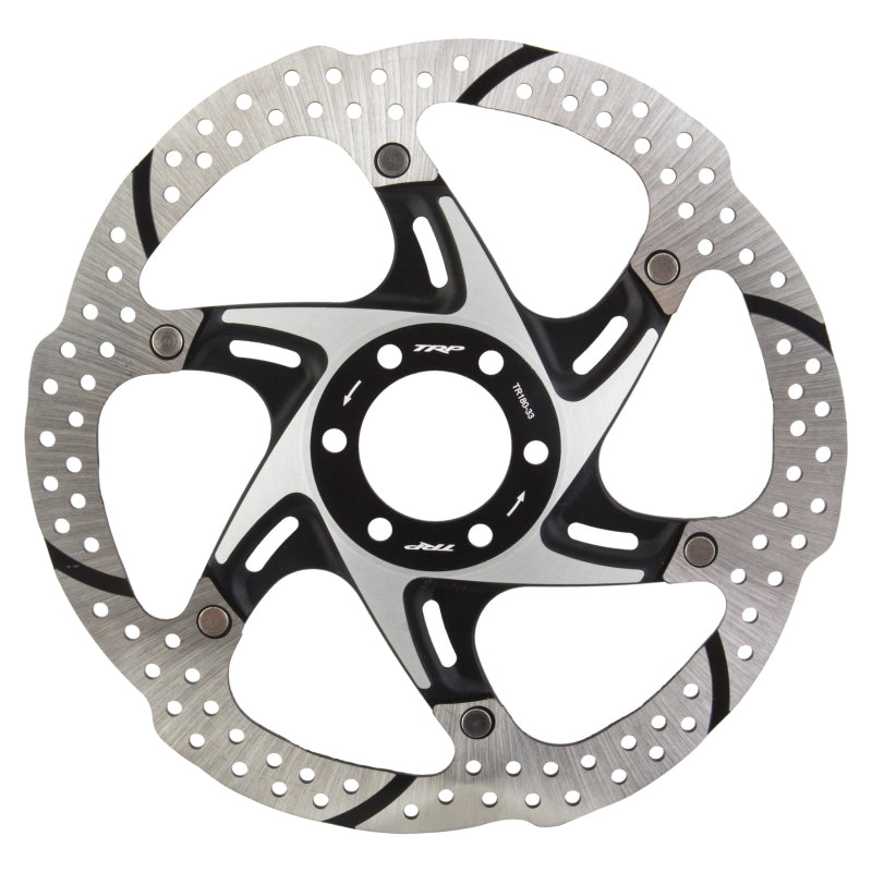 TRP-33 Disc Brake Rotor - 180mm 6-Bolt 1.8mm Silver/Black