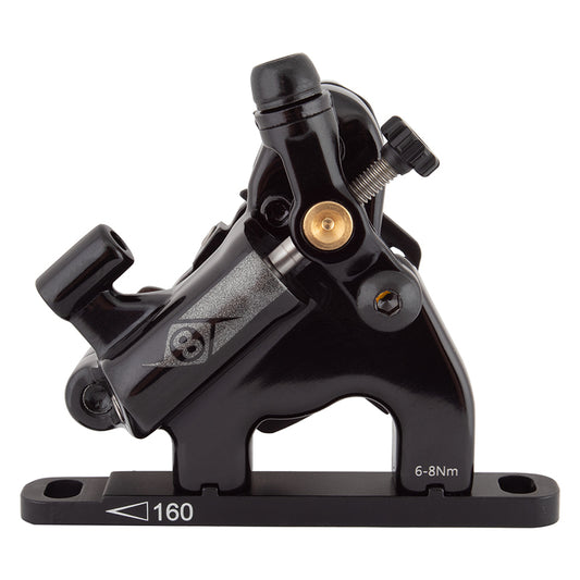 Origin8 Vise Road Mechanical/Hydraulic Flat Mount Disc Brake Front Black Mineral Oil Flat Mount 20