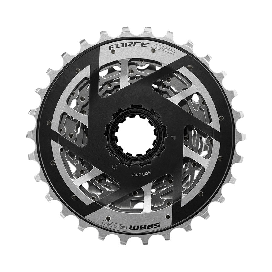 SRAM, XG-1270 E1, Cassette, Silver, Speed: 12, 10-28T, XD-R