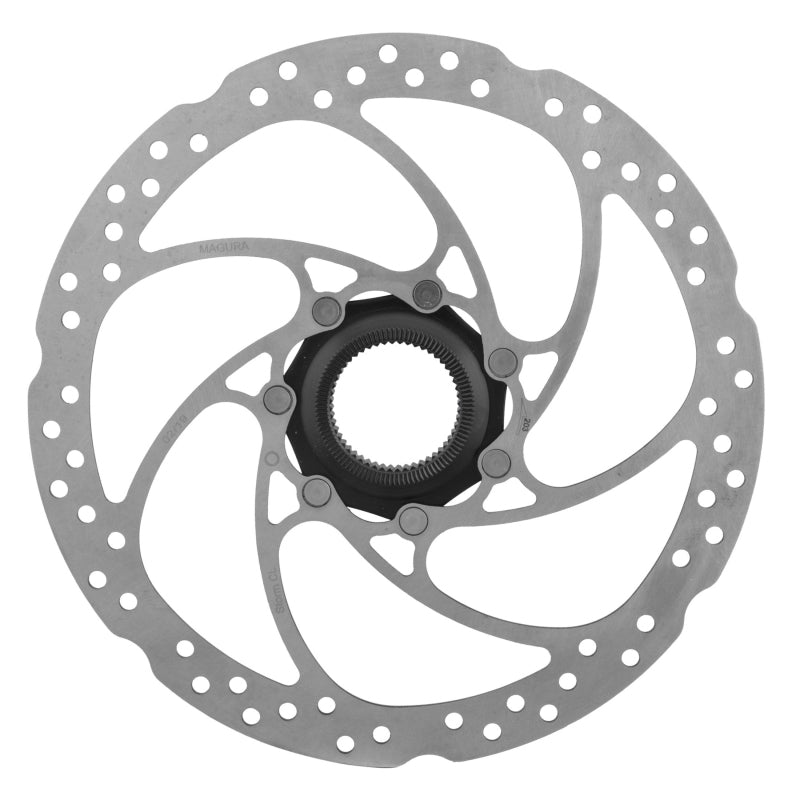 Magura Storm CL Disc Brake Rotor - 203mm Center Lock For Thru-Axle Hub Silver