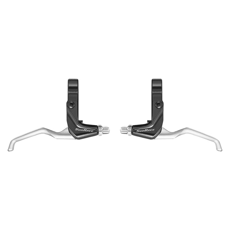 Sunrace BL-M400 Brake Levers Silver/Black Pair 2 Finger