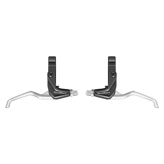 Sunrace BL-M400 Brake Levers Silver/Black Pair 2 Finger