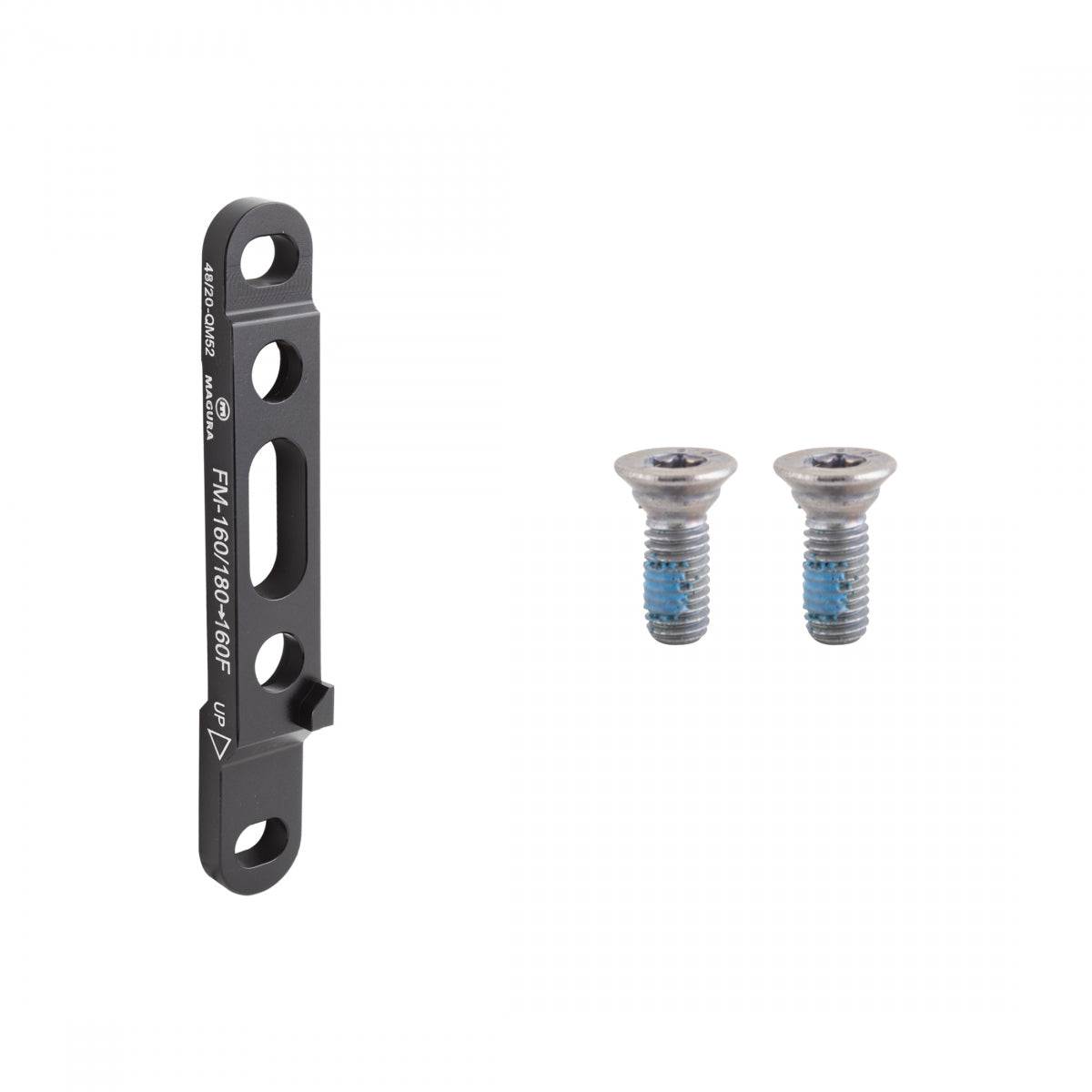 BRAKE PART MAG DISC ADPTR QM52 FLAT MOUNT FT 160 w/HARDWARE