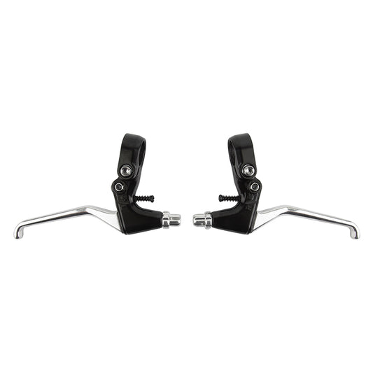 Sunlite Alloy MTN Levers Black/Silver Pair 4 Finger