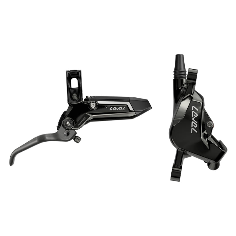 SRAM Level Ultimate Stealth Disc Brake Lever - Front Post Mount 2-Piston Carbon Lever Titanium Hardware Gloss BLK C1