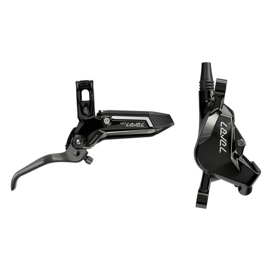 SRAM Level Ultimate Stealth Disc Brake Lever - Rear Post Mount 2-Piston Carbon Lever Titanium Hardware Gloss BLK C1