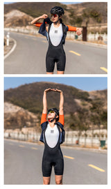 【ROAD TO SKY by ROCKBROS Women's Cycling Bib Shorts in Black