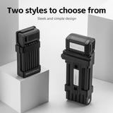 ROCKBROS MTB Road Bike Lock Key Folding Lock E-Bike Motorcycle Steel Lock Portable Antirust Anti-theft