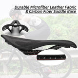 ROCKBROS Carbon Fiber Bike Saddle Lightweight Shock Absorbent