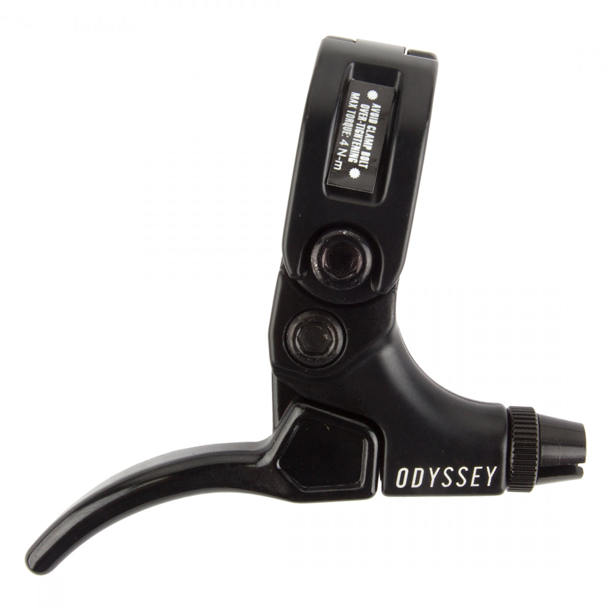 BRAKE LEVER ODY MONO HINGED SHORT RH BK