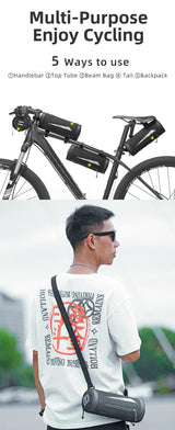 ROCKBROS 2L Waterproof Handlebar Bag - Multi-Purpose, Easy Clean