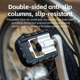 Foldable Bicycle Pedals MTB Bike Cycling Flat Platform Pedals Reflective Aluminium 9/16''