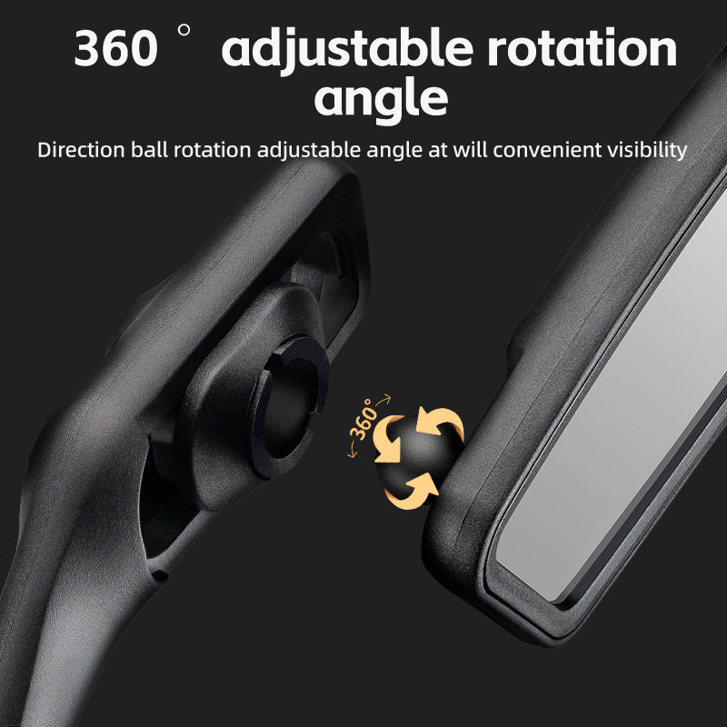 ROCKBROS HD Blast-Resistant Bike Mirror - Adjustable & Retractable