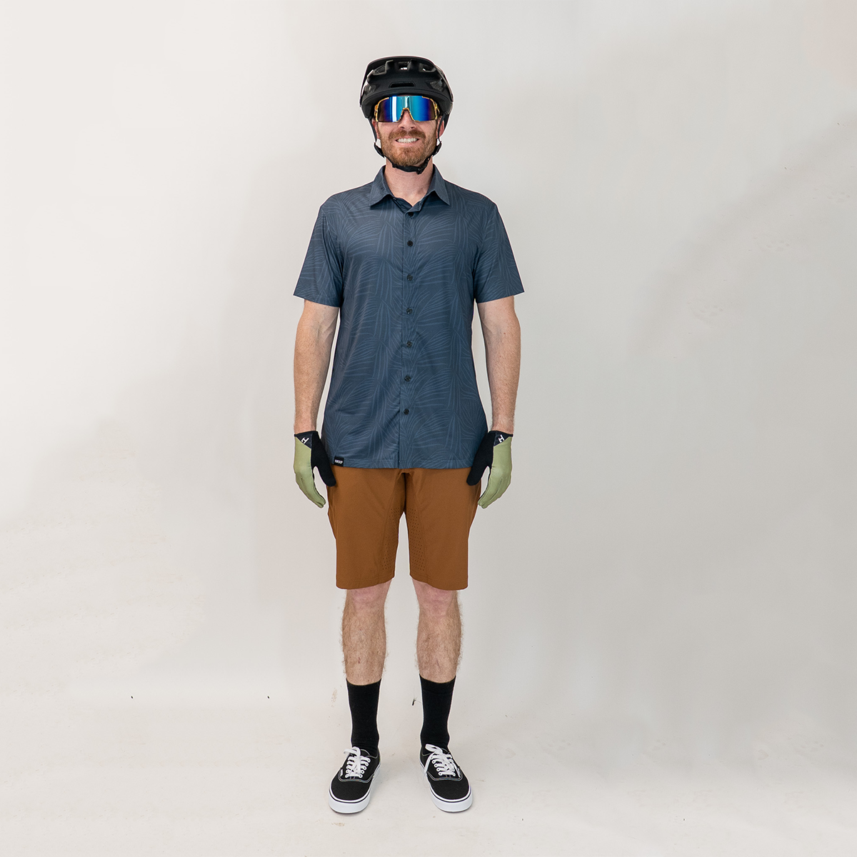 FlexGRID Button Up - Fern Flow Blue Steel