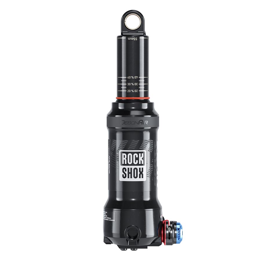 RockShox Deluxe Nude RLC3 Rear Shock - 165 x 40mm DebonAir 1 Token #1 Sealhead Medium Reb/Comp 430lb L/O Force Trunnion / Std B1