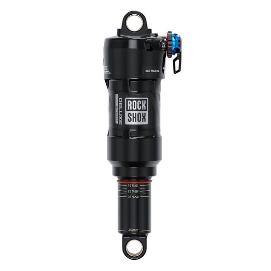 RockShox Deluxe Ultimate RCT Rear Shock - 190 x 45mm LinearAir 2 Tokens Reb/Low Comp 380lb L/O Force Standard C1