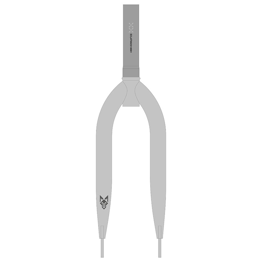 Eclat Jackal Ten Rigid Fork 20 1-1/8 Rake: 10mm Clear