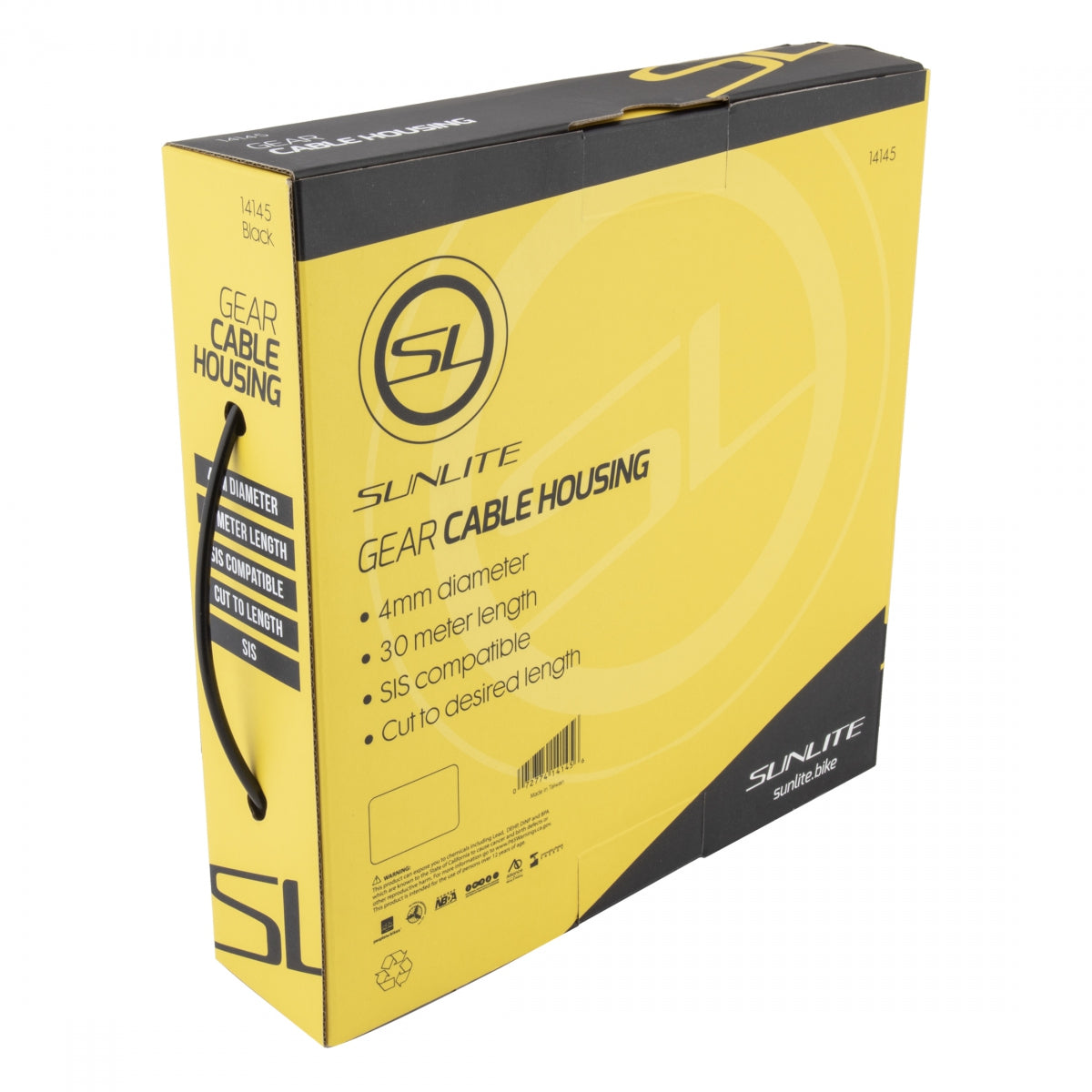 CABLE HOUSING SUNLT SIS 4mmx30m BK