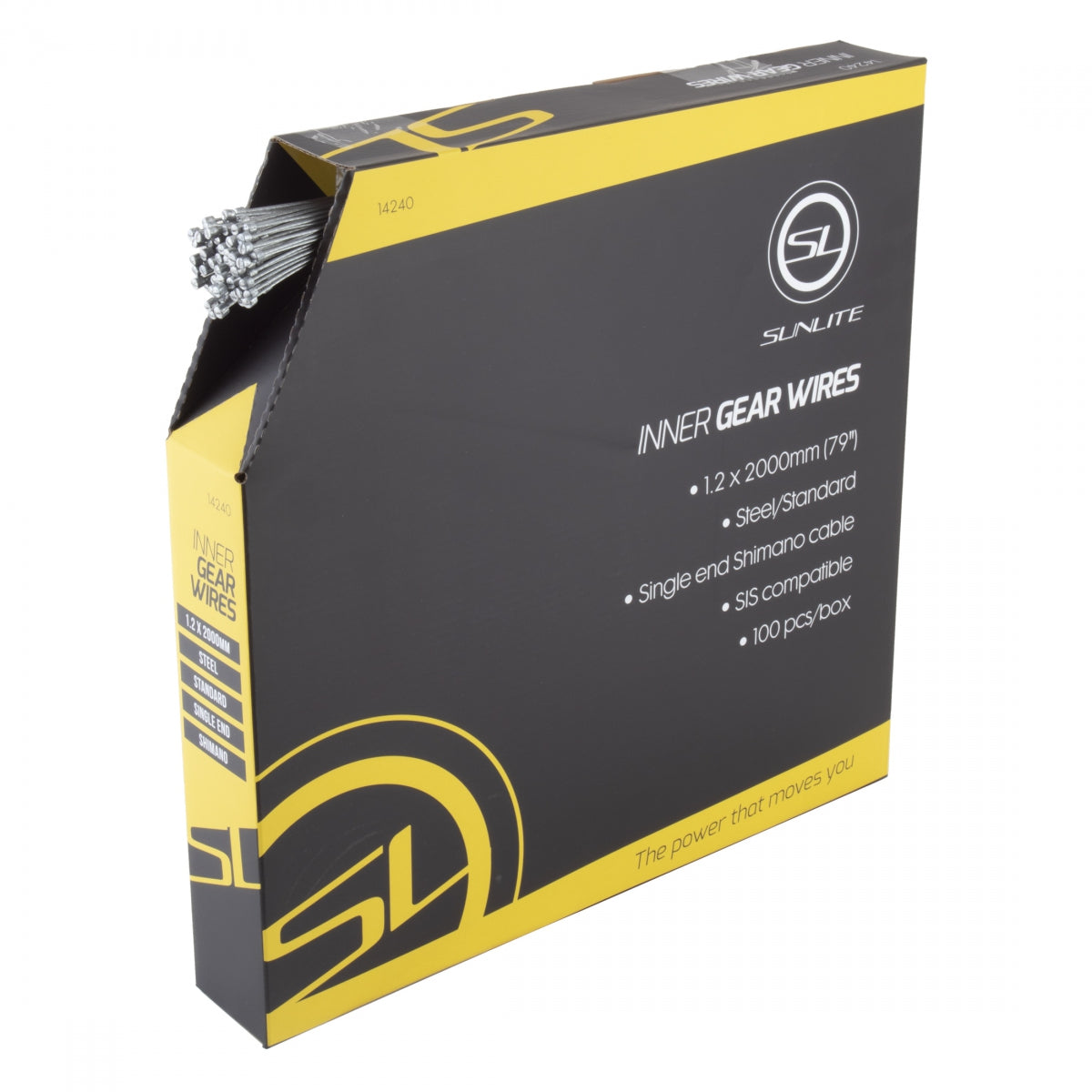 CABLE GEAR SUNLT 1.2x2000 STL SIS BXof100