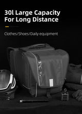 Super 30-Litre Bicycle Saddlebags in Black