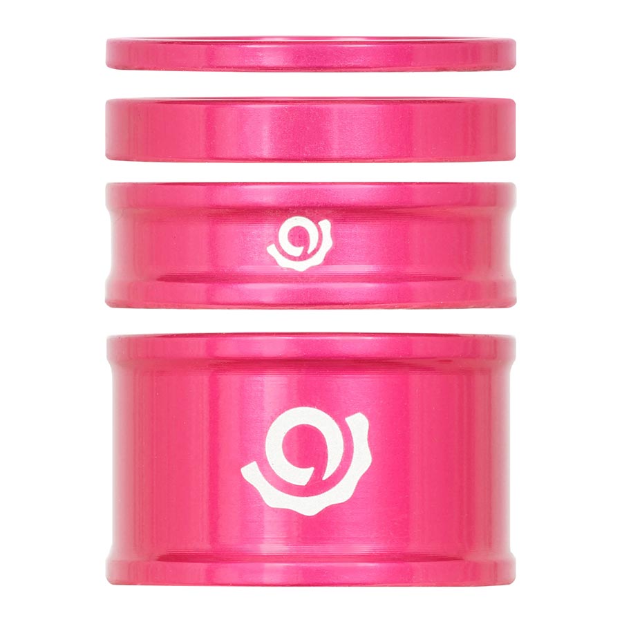 Industry Nine Headset Combo Spacer Kit 1-1/8" Set/4 Pink