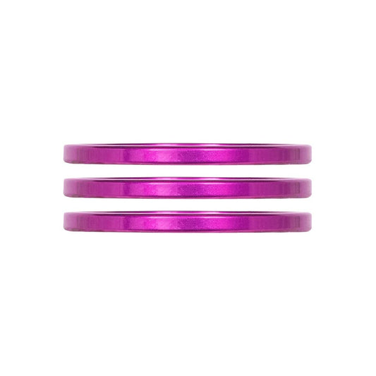 Industry Nine iRiX Headset Spacer 1-1/8 Height: 2.5mm Aluminum Purple 3pcs