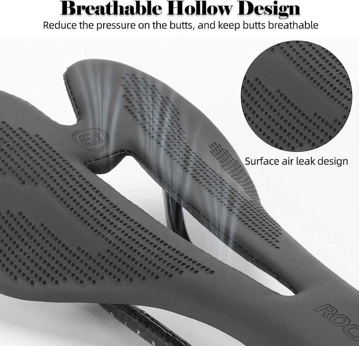 ROCKBROS Carbon Fiber Bike Saddle Lightweight Shock Absorbent