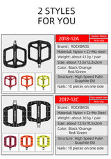 ROCKBROS Lightweight Bike Pedals in Various Colours (Pair)