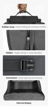 Super 30-Litre Bicycle Saddlebags in Black