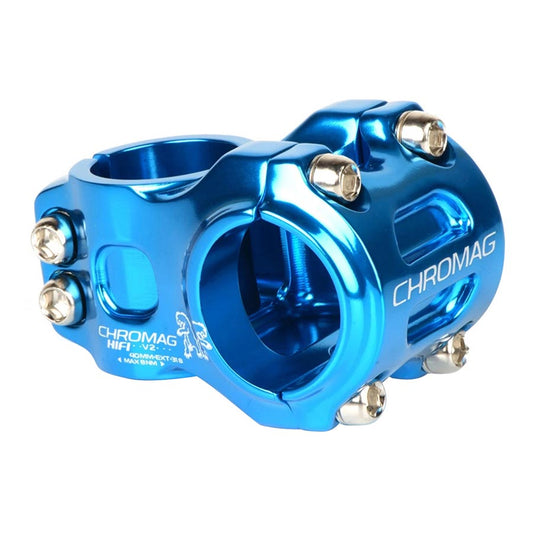 Chromag Hifi V2 Stem Diameter: 31.8mm Length: 40mm Steerer: 1-1/8 0° Blue